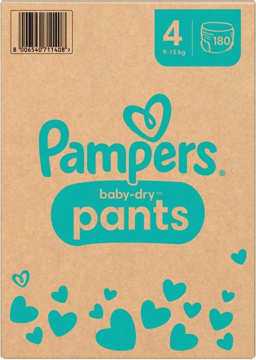 Productafbeelding Pampers Baby-Dry Broek (Gr. 4, Maandelijks pakket, 180 Stuk)