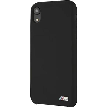 BMW Etui BMHCI61MSILBK iPhone Xr czarny/black hardcase Silicone M Collection (Apple iPhone XR) (BMHCI61MSILBK)