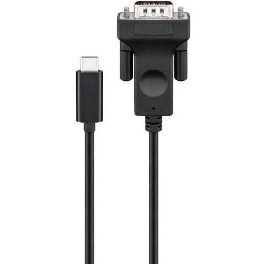 MicroConnect USB3.1CVGA1.8 Kabelschnittstellen-/Gender-Adapter USB Type C VGA Schwarz (USB Typ-C, 180 cm), Data + Video ...