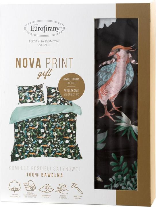Immagine prodotto Eurofirany NOVA PRINT GIFT BOX set di biancheria da letto in una scatola di cartone in cotone sateen con un (Copripiumino, 220 x 200 cm)