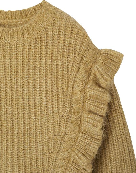 Produktbild Vertbaudet Strickpullover mit Rüschen und Zopfmuster Mädchen (92)