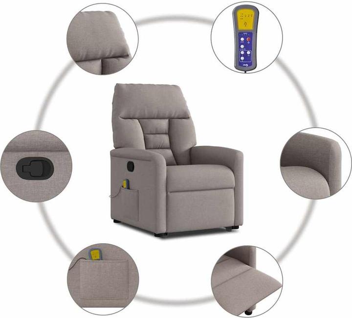 Produktbild vidaXL Massagesessel mit Aufstehhilfe