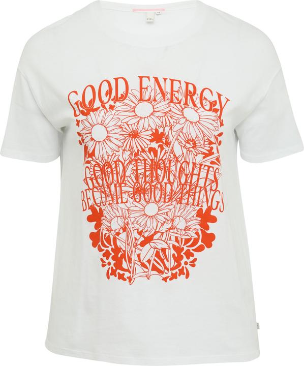 Actual product image S.Oliver T-Shirt Baumwollshirt mit Frontprint und überschnittener Schulter (52)