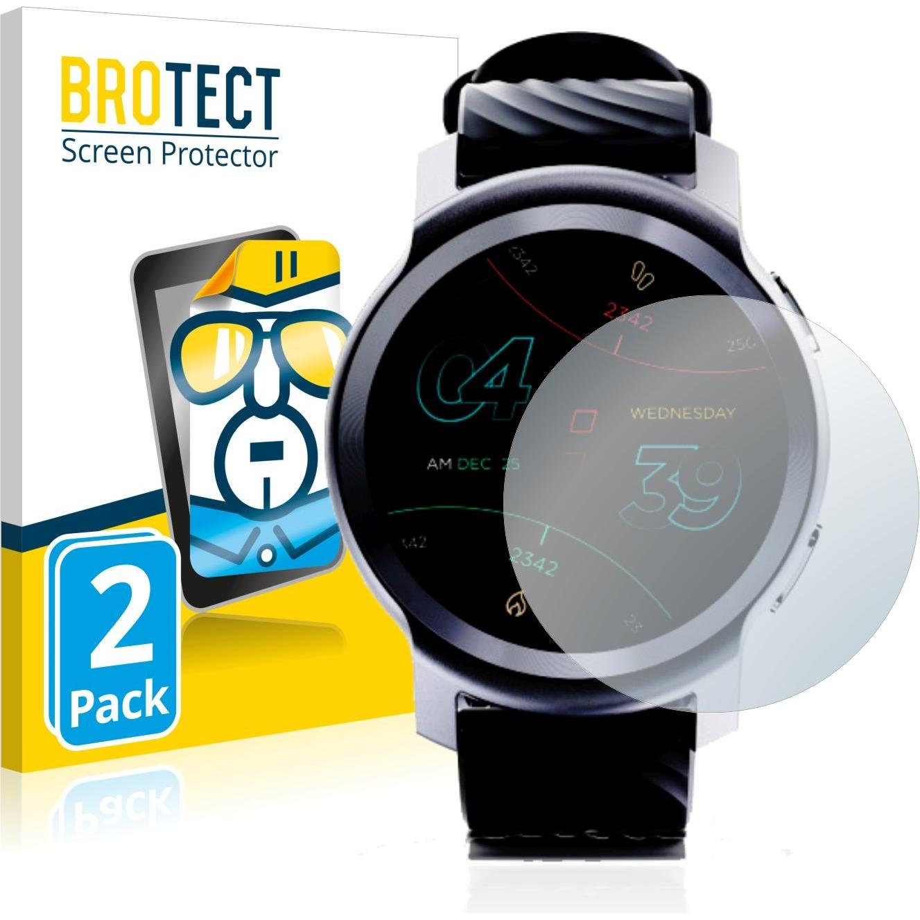 BROTECT Schutzfolie Displayschutz Klar, Smartwatch Schutzfolie, Transparent