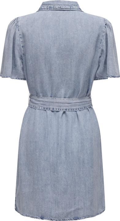Immagine prodotto Only Vestibilità regolare Colletto a camicia Maniche a barchetta Abito corto Abito in denim (L)