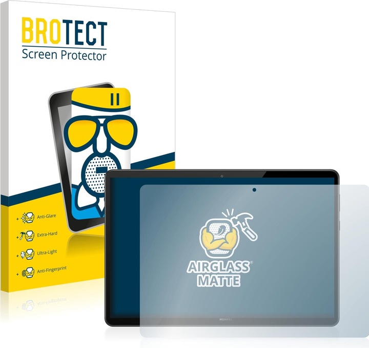 Productafbeelding BROTECT AirGlass Matte kogelwerende glasfolie (1 Stuk, MediaPad T5 10)