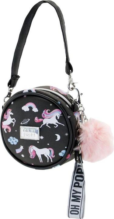 Immagine prodotto Oh My Pop! Borsa a tracolla rotonda piccola Unicorno (0.60 l)
