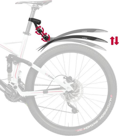 Productafbeelding Zefal Deflector RM90+ HR spatbord 27,5"-29". (Achterspatbord)