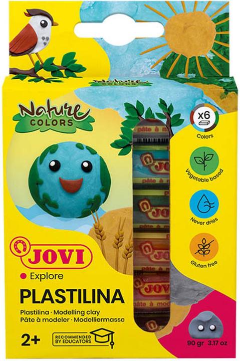 Actual product image Jovi Plasticine PLASTILINA assorted colours, 6 colours 15.0 g each