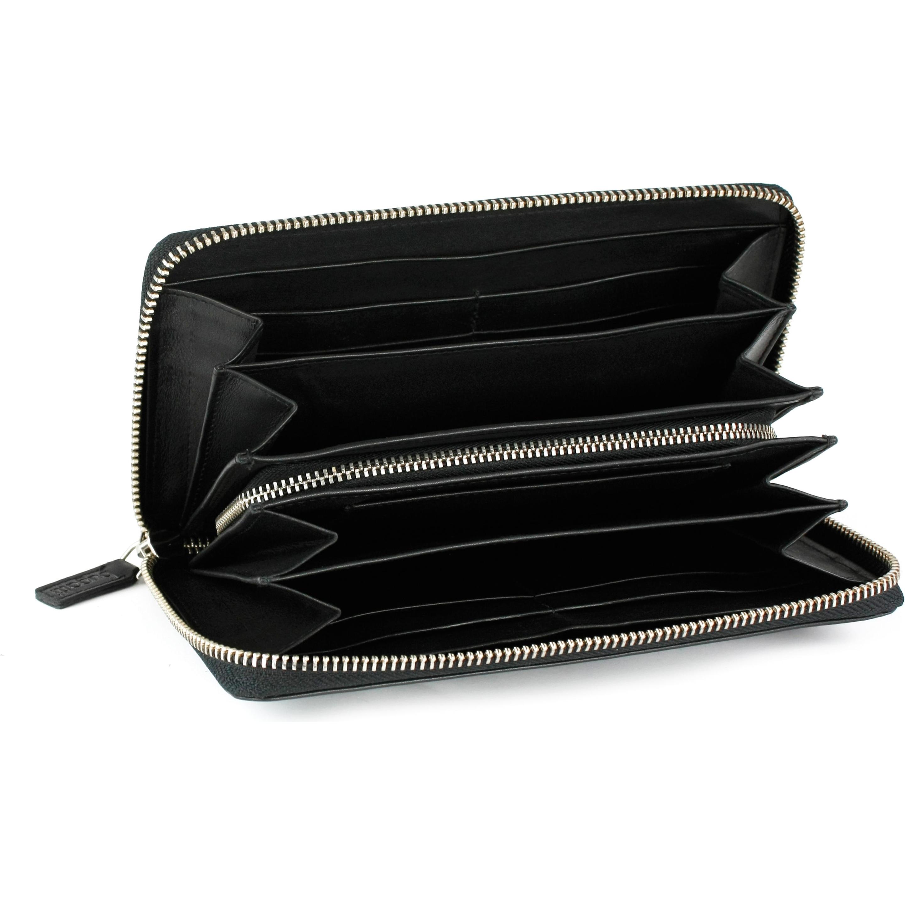 Thumbnail - Bugatti, Damen, Portemonnaie, Langbörse Atlanta Wallet 3208, Schwarz