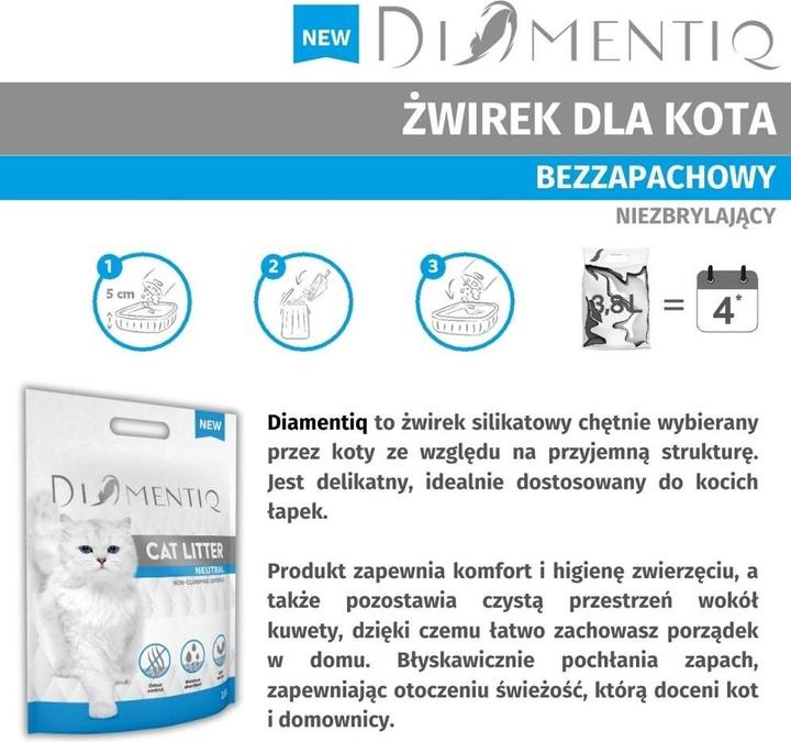 Produktbild Diamentiq Neutral (Antibakteriell, Nicht klumpend, Nicht staubend, Schnell absorbierend, Neutralisierend, 10 kg)