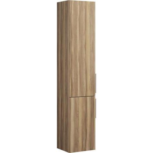 burgbad, Badezimmerschrank, Eqio Hochschrank mit 2 Türen und 1 Innenschublade, Türanschlag links, 1760 x 350 mm