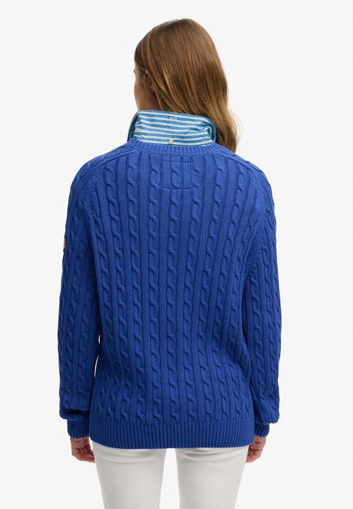 Produktbild Superdry Lässiger Damen-Pullover mit Zopfmuster (XS)