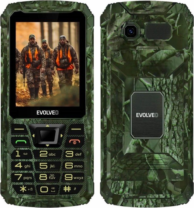 Actual product image Evolveo StrongPhone Z6, 2.8" vodotěsný odolný/2xSIM/2px/micro SDHC/4000mAh/camo (2.80", 2G)