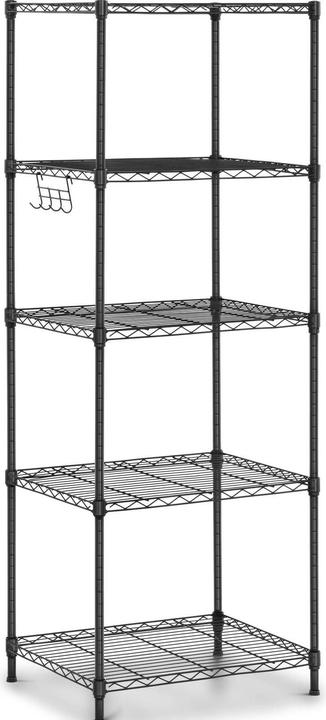 Royal Catering Metallregal Steckregal Haushaltsregal Standregal 55x45x150 cm 150 kg schwarz