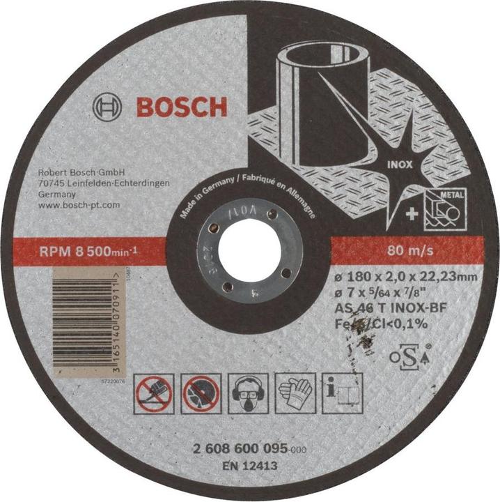 Actual product image Bosch Professional Zubehör PRO Stainless Steel cutting disc, 180 x 2 x 22.23 mm