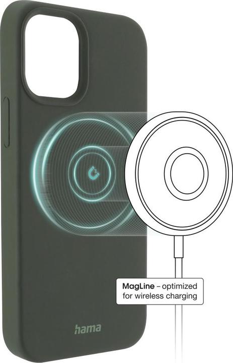 Produktbild Hama MagCase Finest Feel PRO Handy-Schutzhülle 13,7 cm (5.4" ) Cover Grün (Apple iPhone 12 mini)