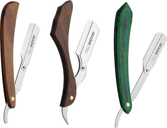 Actual product image Akashi Rasiermesser RC-RM hellbraun
