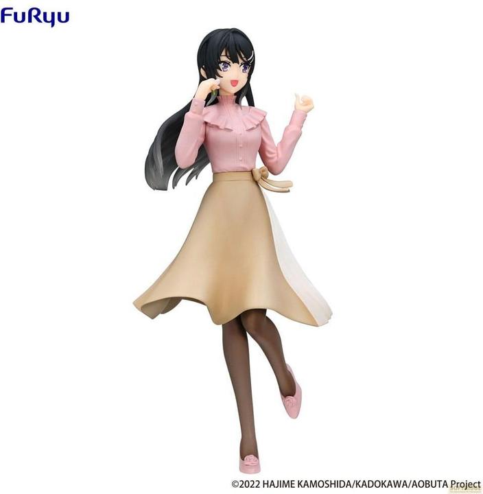 Actual product image Furyu Rascal Does Not Dream of Bunny Girl Senpai Trio-Try-iT PVC Statue Mai Sakurajima Spring Outfit Ver.