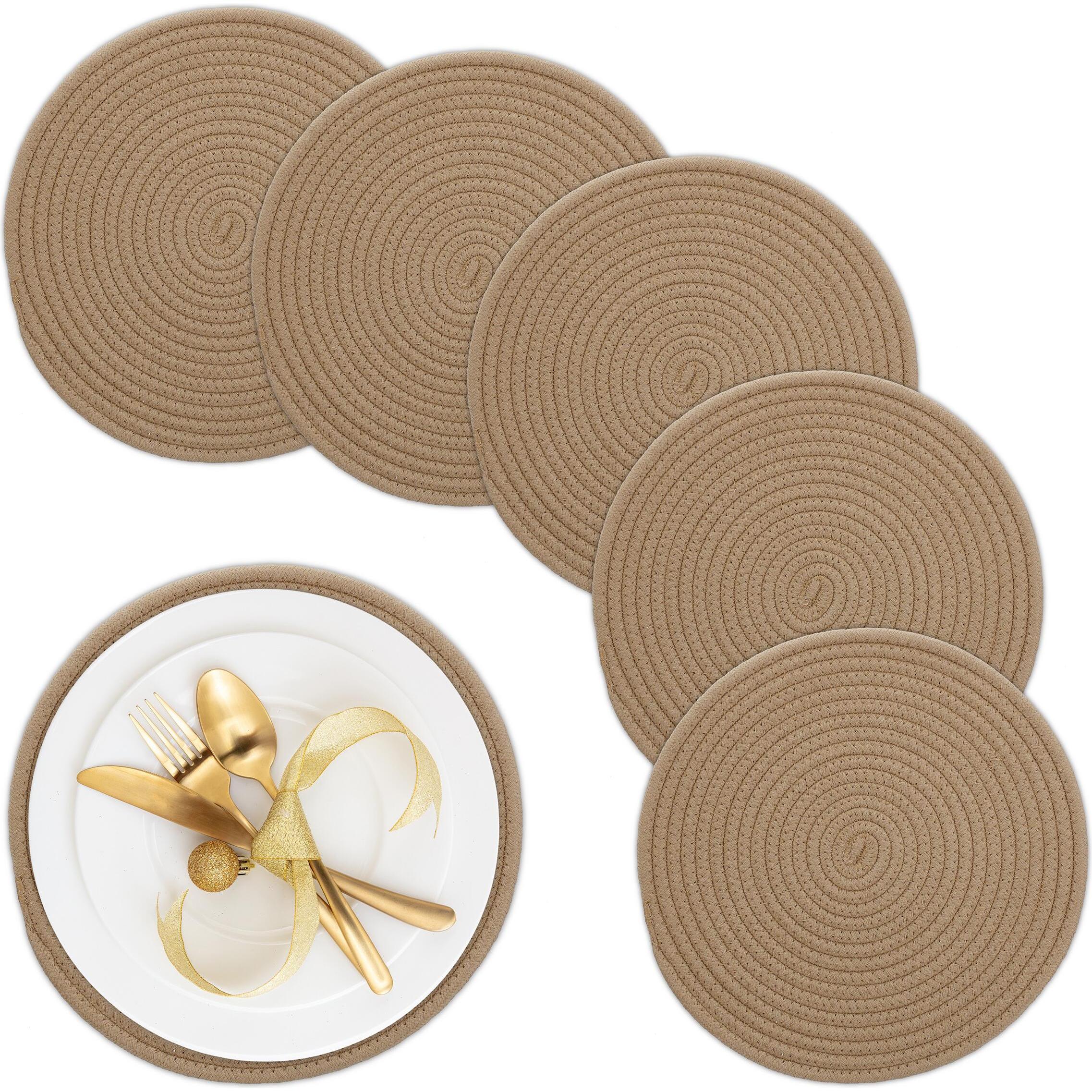 Relaxdays, Tischset, 6tlg. Tischset (6 x, 30 x 30 x 1 cm)