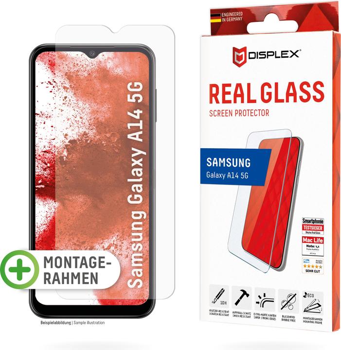 Produktbild Displex Real Glass, 2D Panzerglas (1 Stück, Samsung Galaxy A14 5G)