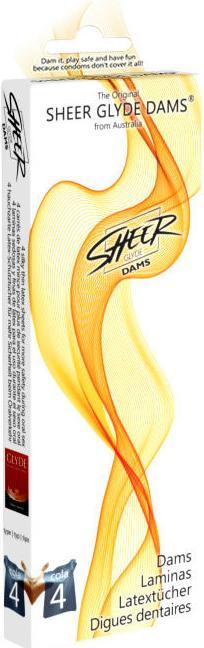 Image du produit Glyde - Dams Laminas Latex Oral Sex Tail (4 pcs)