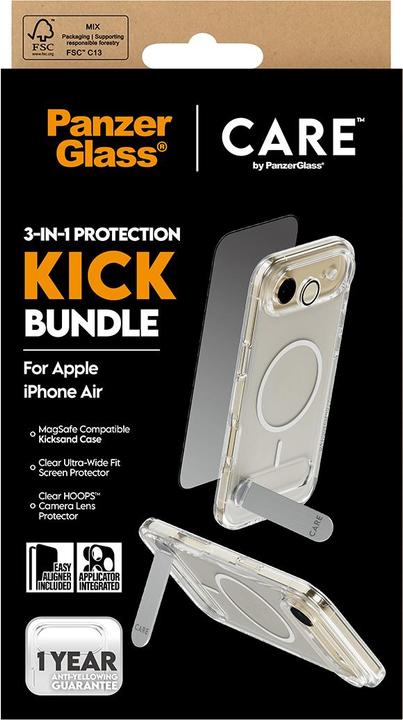 Actual product image PanzerGlass 3-in-1 Kick Set (1 pcs., Apple iPhone Air)