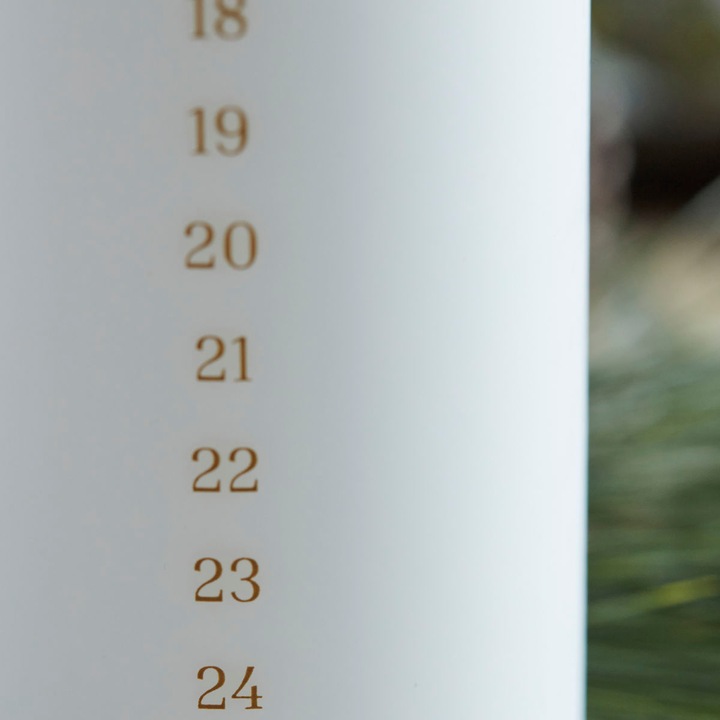 Image du produit House Doctor Bougie calendrier, HDForest, Blanc (1 pcs)