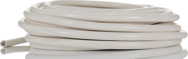 Image du produit Rs Pro Câble d'alimentation, 3 fils Type Câble d'alimentation Blanc x 3 x 1 mm2 10 A, 10m, 300/500 V, PVC (0.16 m)