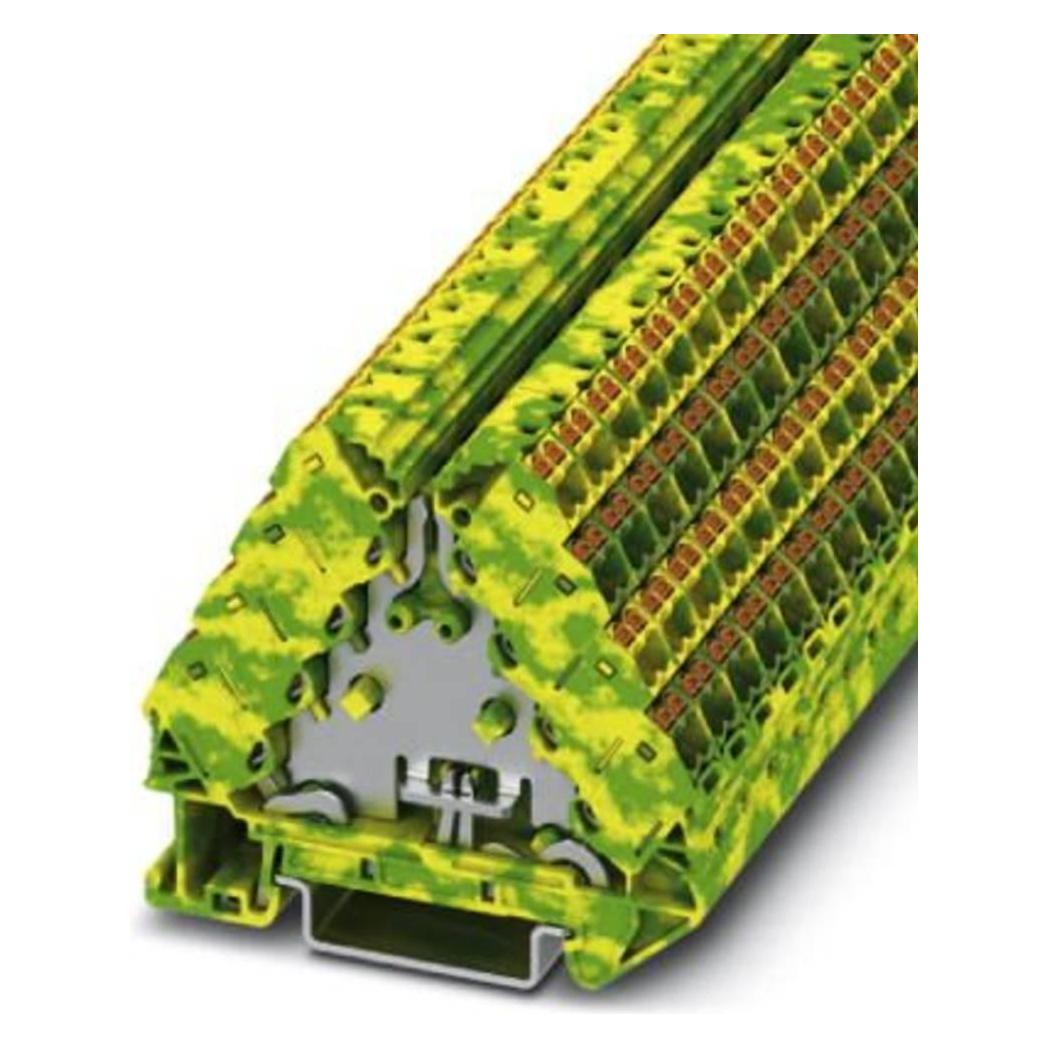 Phoenix Contact Verde Materiale Installazioni Elettriche, Terminale Del Conduttore Di Protezione Ptrvb 4-Pe
