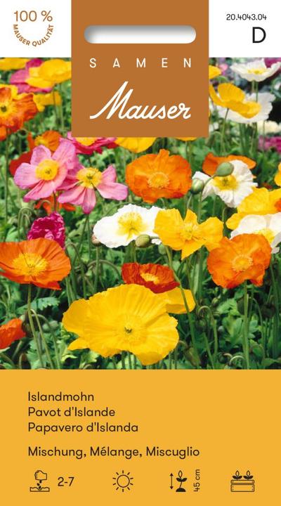 Produktbild Samen Mauser Islandmohn Mischung (Pflanzensamen)