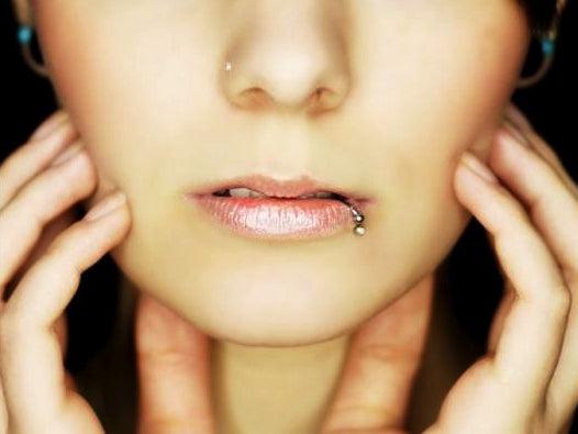 Actual product image Hermex Circular Barbell Piercing Stainless Steel with Zirconia - Mocha (Stainless steel)