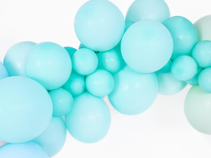 Actual product image Partydeco Strong Balloons 27cm, Pastel Light Mint (1 pkt / 100 pc.) (100x)