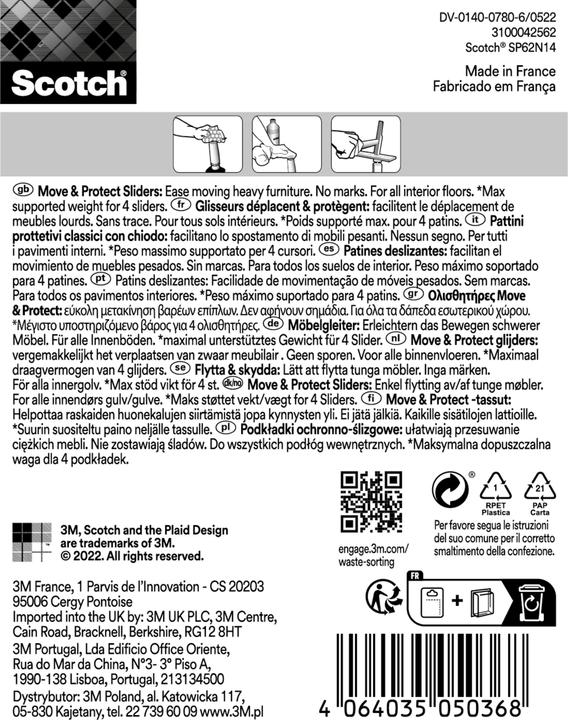 Actual product image Scotch Chair leg ladder (Gliding nail, 4 Piece)