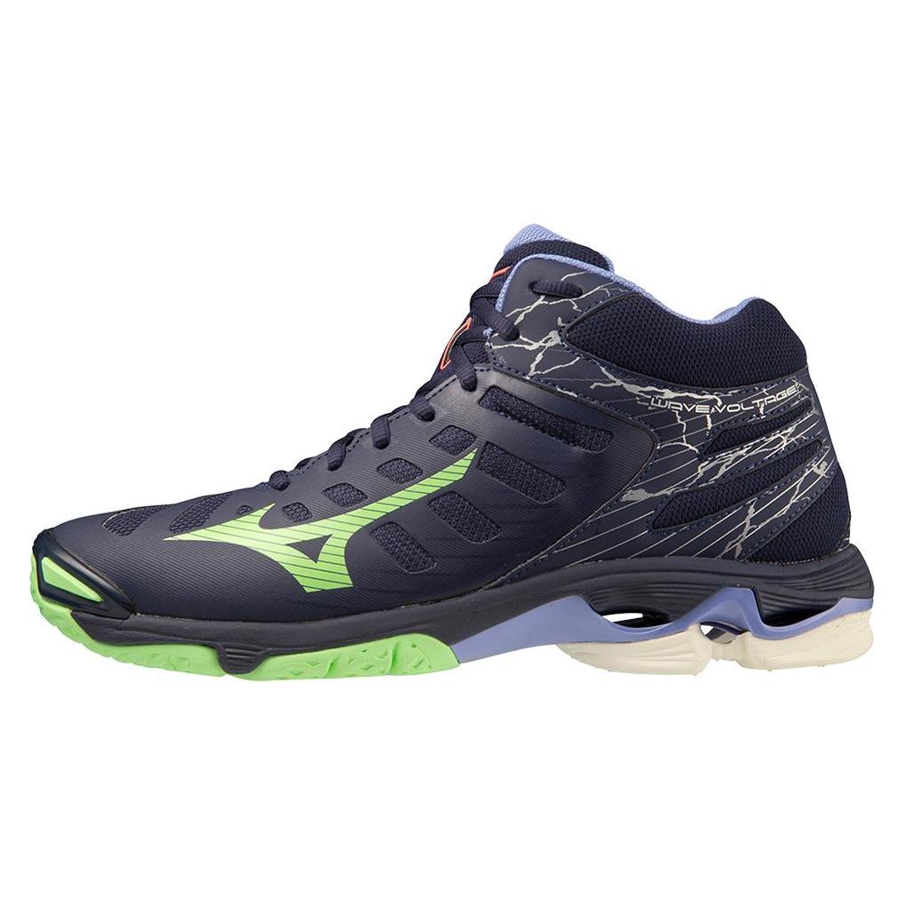 Mizuno, Herren, Hallenschuhe, Wave Voltage Mid (46.5), Blau