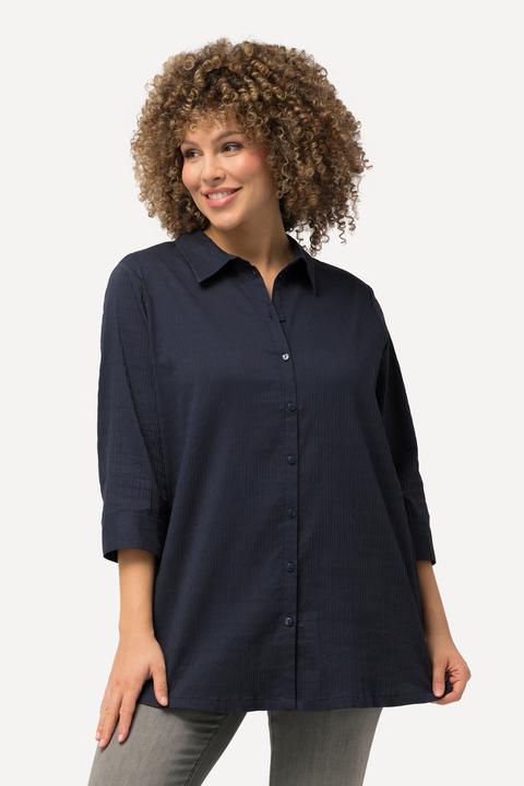Produktbild Ulla Popken Bluse, Bubble-Qualität, Hemdkragen, 3/4-Arm (56)