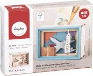 Actual product image Rayher Wooden 3D gift box Journey, FSCMixCred., Natural (1x)