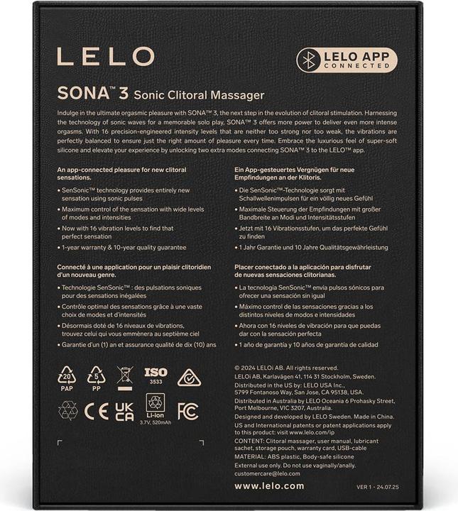 Produktbild LELO Sona 3 Sensonic mit App Steuerung