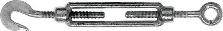 Actual product image Kleinsorge Turnbuckle DIN 1480 M6 length 172 - 252 mm with hook and eye galvanised