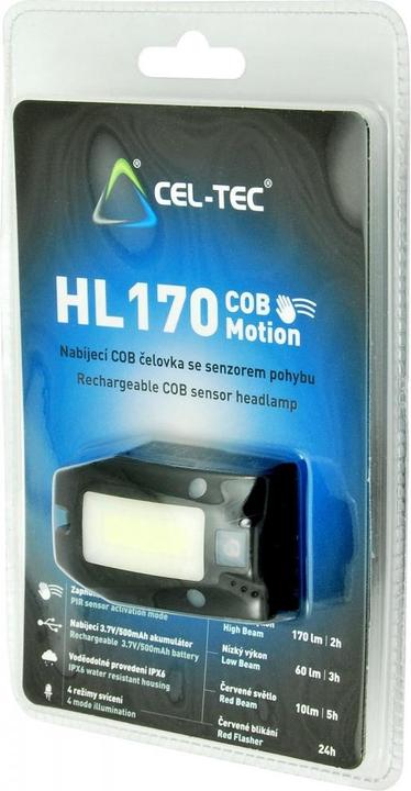 Actual product image Cel-Tec HL170 COB Motion (170 lm)
