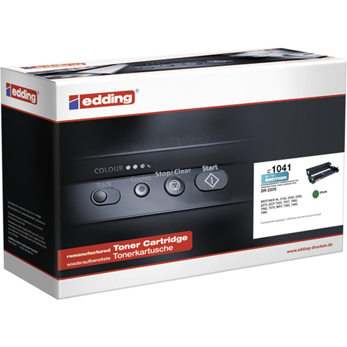 Edding, Toner, Toner ersetzt DR 2200 Schwarz 12000 Seiten (BK)