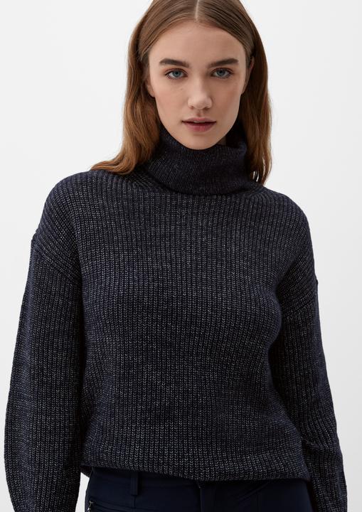 Produktbild s.Oliver Strickpullover Strickpullover mit Rollkragen (40)