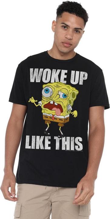 Produktbild Spongebob Squarepants Woke Up Like This Meme TShirt (M)