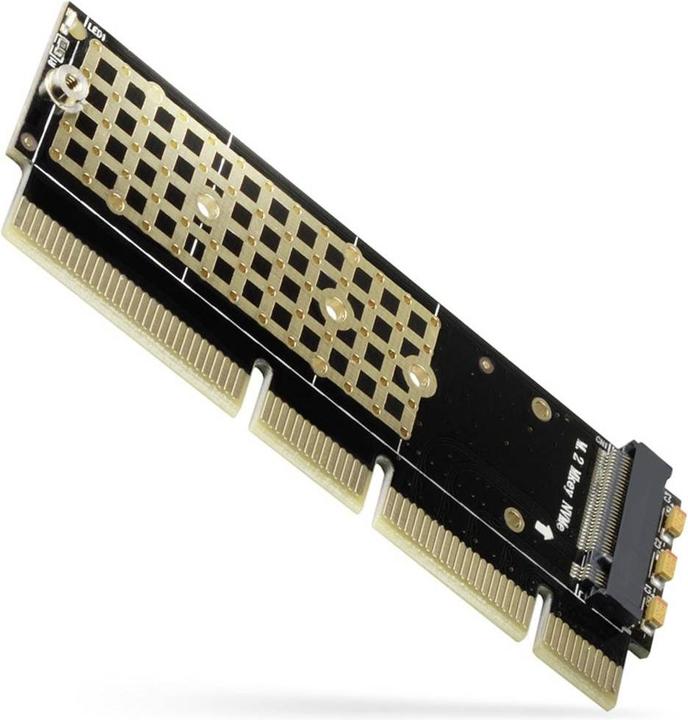 Axagon PCEM2-1U PCI-E 3.0 16x - M.2 SSD NVMe, fino a 80mm SSD, basso profilo 1U