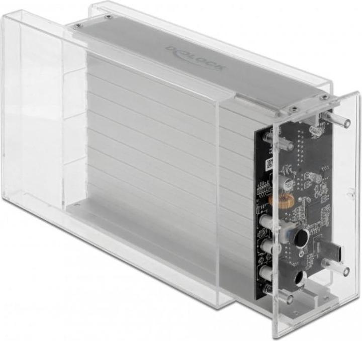 Productafbeelding Delock Externe dubbele behuizing voor 2 x 3,5 SATA HDD met USB Type-C (3.5")