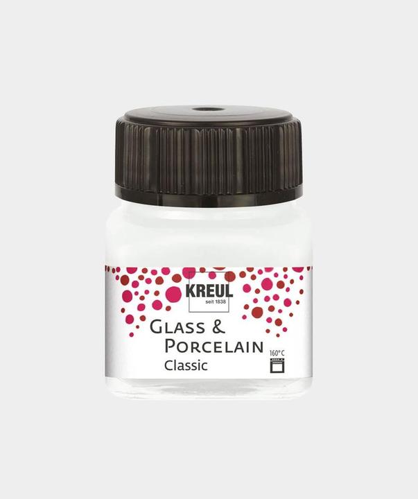Image du produit Kreul Glass & Porcelain Classic 20ml blanc crème (Blanc crème, 20 ml)