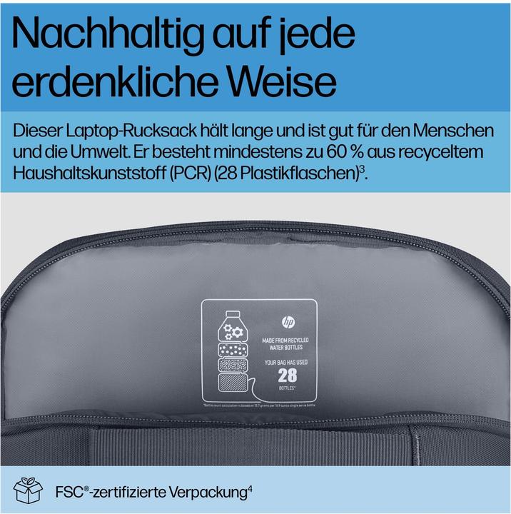 Actual product image HP Everyday 40.64cm 16inch Odyssey Grey Laptop Backpack (21 l)