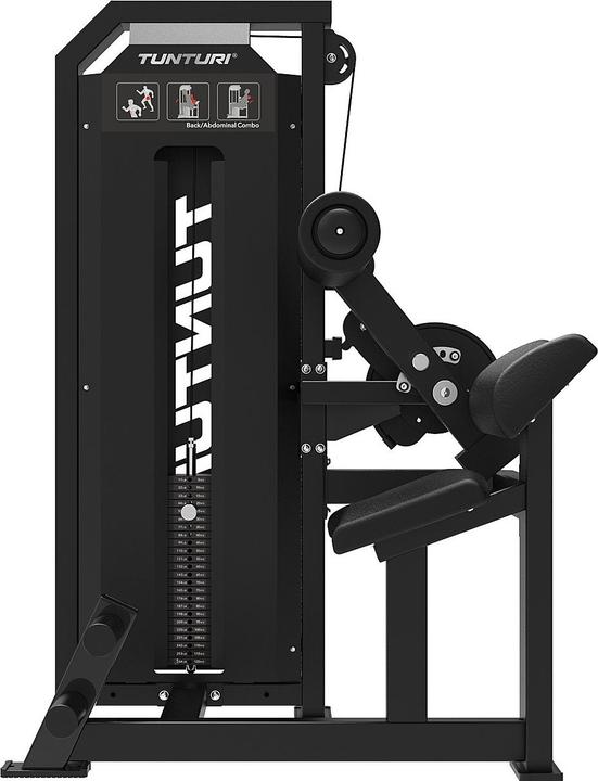 Image du produit Tunturi Platinum Dual Back/Abdominal Combo Appareil pour abdominaux et dos avec empilement de poids