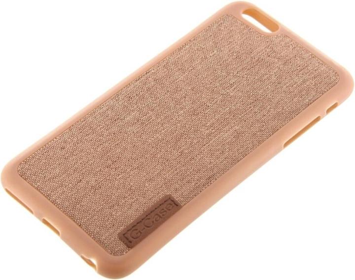Actual product image OEM Silicone Case Textile for iPhone 6 Plus brown (Apple iPhone 6 Plus)