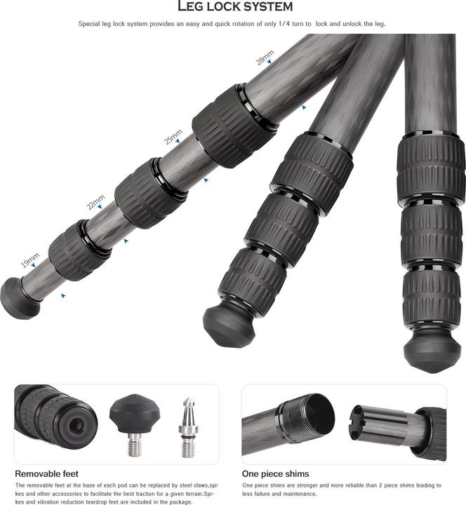 Image du produit Leofoto LX-284CT Set (Carbone, Métal)